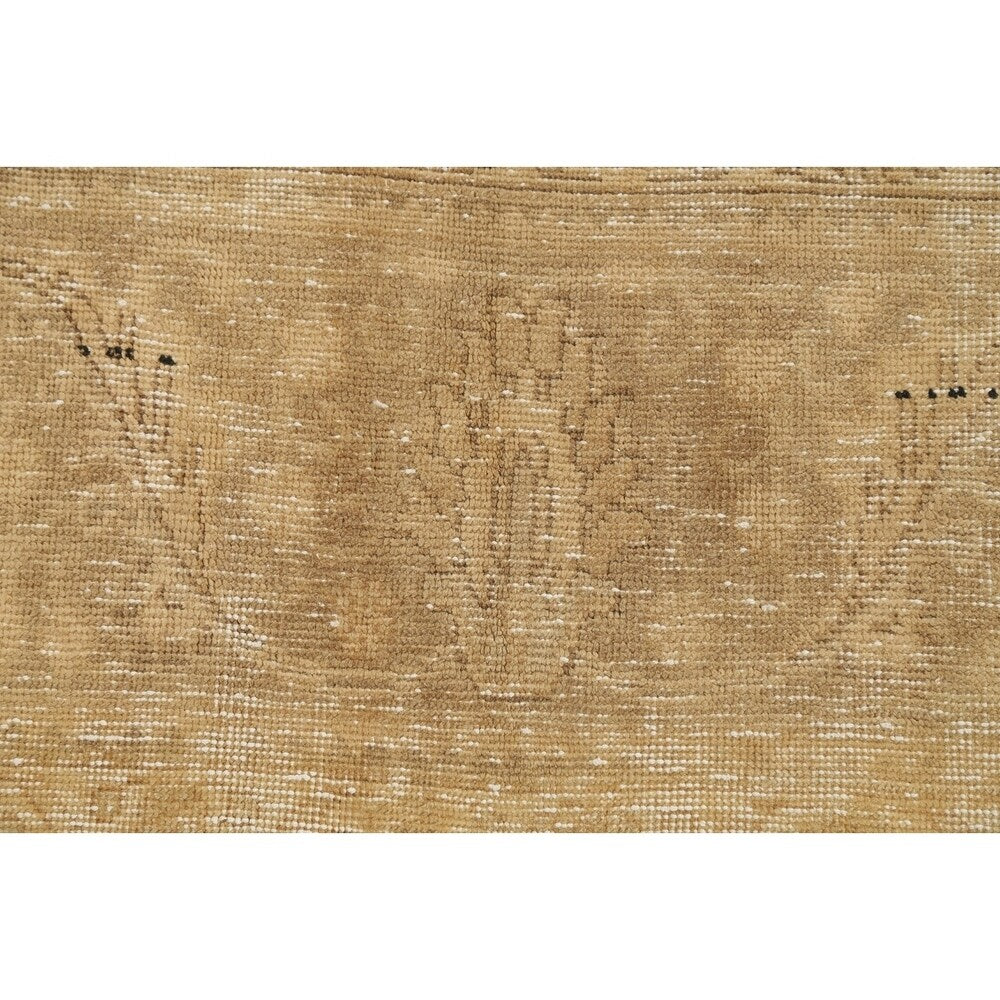 Vintage Muted Tabriz Hand Knotted Wool Persian Distressed Area Rug - 12'3" x 9'8"