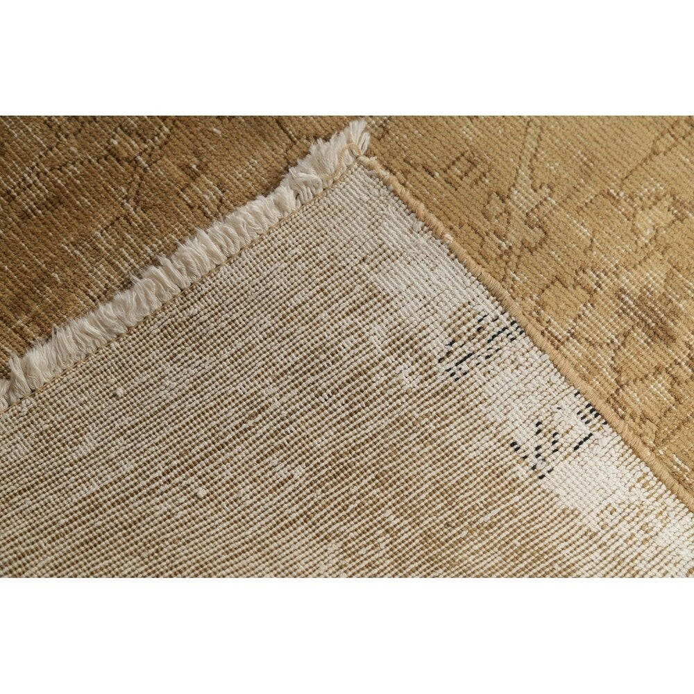 Vintage Muted Tabriz Hand Knotted Wool Persian Distressed Area Rug - 12'3" x 9'8"