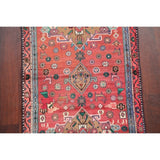 Vintage Oriental Carpet Hand Knotted Hamedan Persian Rug - 8'4" X 2'9" Runner