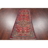Vintage Oriental Carpet Hand Knotted Hamedan Persian Rug - 8'4" X 2'9" Runner