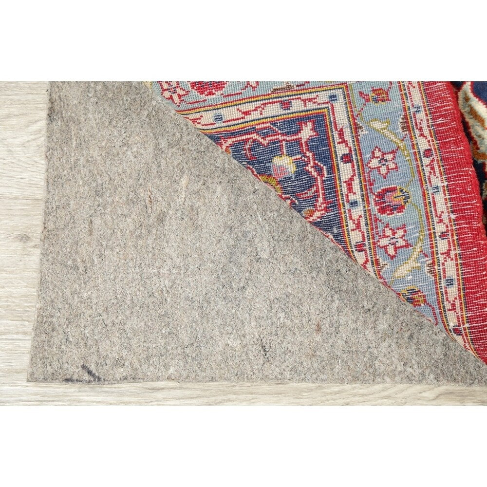 Vintage Oriental Hand Knotted Carpet Medallion Kashan Persian Area Rug - 13'7" X 9'8"