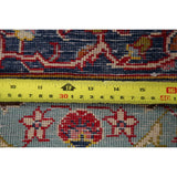 Vintage Oriental Hand Knotted Carpet Medallion Kashan Persian Area Rug - 13'7" X 9'8"