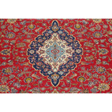 Vintage Oriental Hand Knotted Carpet Medallion Kashan Persian Area Rug - 13'7" X 9'8"