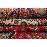 Vintage Oriental Hand Knotted Carpet Medallion Kashan Persian Area Rug - 13'7" X 9'8"