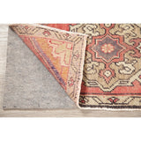 Vintage Oushak Traditional Oriental Hand Knotted Wool Turkish Area Rug - 2'10''x 1'8''