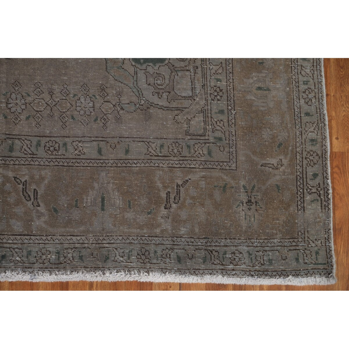 Vintage Over-dyed Tabriz Persian Wool Area Rug Hand-knotted Carpet - 7'10" x 10'5"
