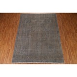 Vintage Over-dyed Tabriz Persian Wool Area Rug Hand-knotted Carpet - 7'10" x 10'5"