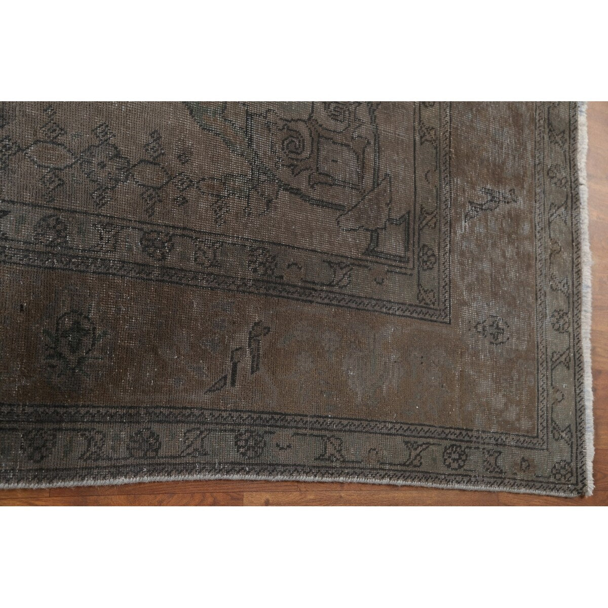 Vintage Over-dyed Tabriz Persian Wool Area Rug Hand-knotted Carpet - 7'10" x 10'5"
