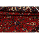 Vintage Red Flora Tabriz Persian Living Room Area Rug Wool Handmade - 6'7" x 9'5"
