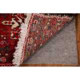 Vintage Red Gharajeh Persian Runner Rug Handmade Wool Carpet - 1'10" x 5'4"