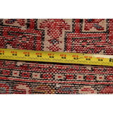 Vintage Red Gharajeh Persian Runner Rug Handmade Wool Carpet - 1'10" x 5'4"
