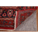 Vintage Red Mashad Persian Area Vintage Rug Handmade Wool Carpet - 10'4" x 13'0"