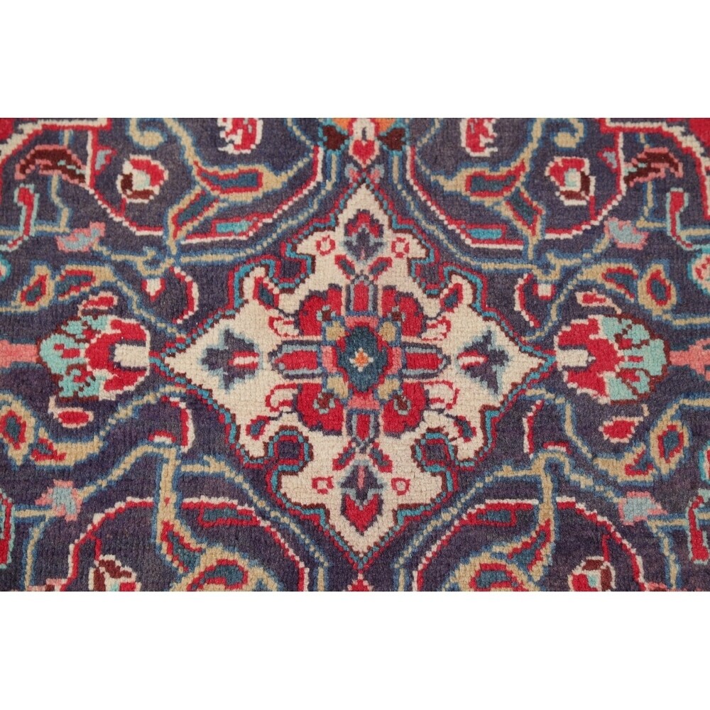 Vintage Sarouk Floral Handmade Wool Persian Area Rug - 13'6" x 9'0"
