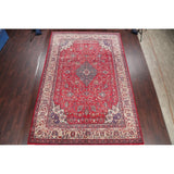 Vintage Sarouk Floral Handmade Wool Persian Area Rug - 13'6" x 9'0"
