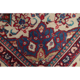 Vintage Sarouk Floral Handmade Wool Persian Area Rug - 13'6" x 9'0"