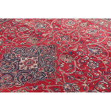 Vintage Sarouk Floral Handmade Wool Persian Area Rug - 13'6" x 9'0"