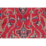 Vintage Sarouk Floral Handmade Wool Persian Area Rug - 13'6" x 9'0"