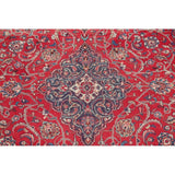 Vintage Sarouk Floral Handmade Wool Persian Area Rug - 13'6" x 9'0"