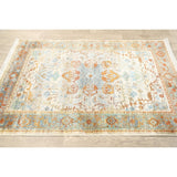 Vintage Style Traditional Geometric Distressed Heat-Set Area Rugs