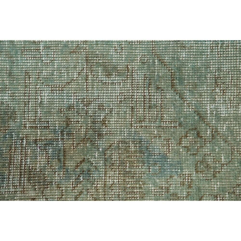 Vintage Tabriz Geometric Hand Knotted Wool Oriental Persian Area Rug - 12'7" x 10'1"