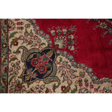 Vintage Tabriz Medallion Oriental Hand Knotted Wool Persian Area Rug - 11'5" x 8'0"