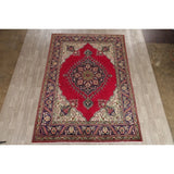Vintage Tabriz Medallion Oriental Hand Knotted Wool Persian Area Rug - 11'5" x 8'0"