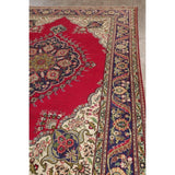 Vintage Tabriz Medallion Oriental Hand Knotted Wool Persian Area Rug - 11'5" x 8'0"