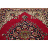 Vintage Tabriz Medallion Oriental Hand Knotted Wool Persian Area Rug - 11'5" x 8'0"