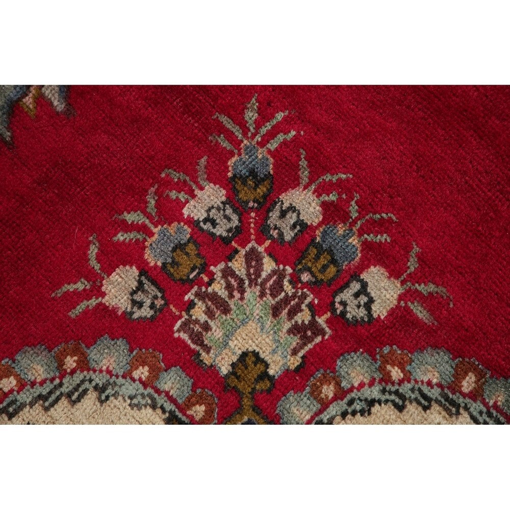 Vintage Tabriz Medallion Oriental Hand Knotted Wool Persian Area Rug - 11'5" x 8'0"