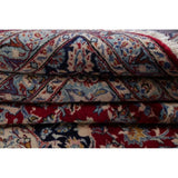 Vintage Traditional Flora Hand Made Mashad Persian Medallion Area Rug - 12'11" x 9'11"