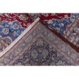 Vintage Traditional Flora Hand Made Mashad Persian Medallion Area Rug - 12'11" x 9'11"