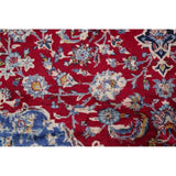 Vintage Traditional Flora Hand Made Mashad Persian Medallion Area Rug - 12'11" x 9'11"