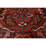 Vintage Traditional Heriz Persian Area Rug Handmade Wool Carpet - 7'2" x 8'9"