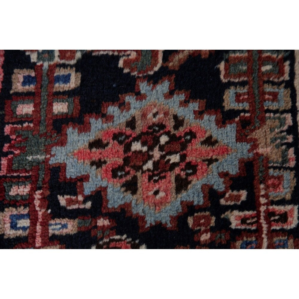 Vintage Traditional Heriz Persian Oriental Hand Knotted Wool Area Rug - 11'7" x 7'10"
