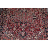 Vintage Traditional Heriz Persian Oriental Hand Knotted Wool Area Rug - 11'7" x 7'10"
