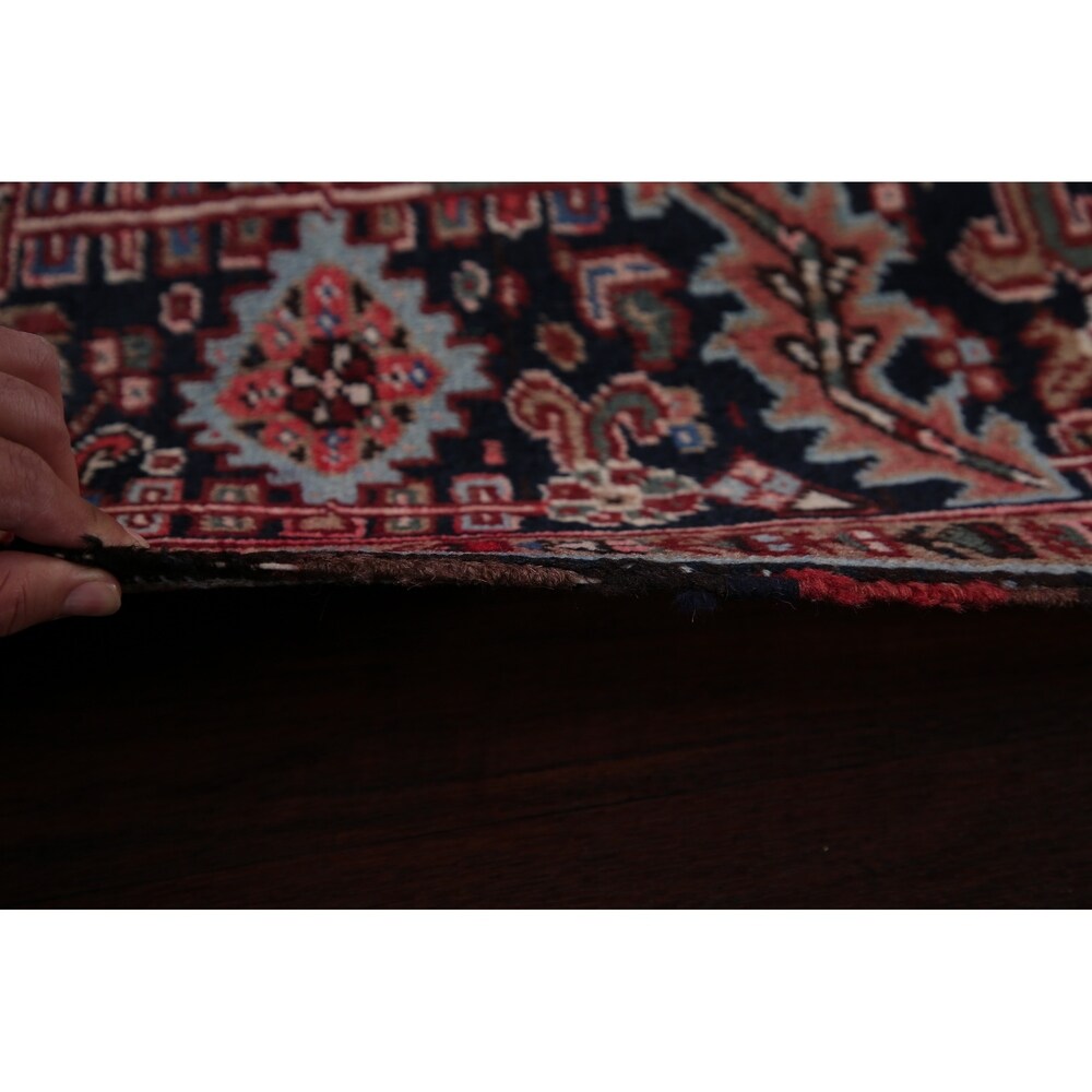 Vintage Traditional Heriz Persian Oriental Hand Knotted Wool Area Rug - 11'7" x 7'10"