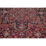 Vintage Traditional Heriz Persian Oriental Hand Knotted Wool Area Rug - 11'7" x 7'10"