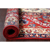 Vintage Traditional Isfahan Medallion Handmade Wool Persian Area Rug - 13'8" x 10'2"