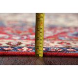 Vintage Traditional Isfahan Medallion Handmade Wool Persian Area Rug - 13'8" x 10'2"