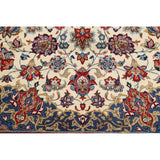 Vintage Traditional Isfahan Medallion Handmade Wool Persian Area Rug - 13'8" x 10'2"