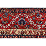 Vintage Traditional Isfahan Medallion Handmade Wool Persian Area Rug - 13'8" x 10'2"