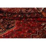 Vintage Tribal Geometric Lori Persian Area Rug Hand-Knotted Carpet - 5'3" x 7'11"