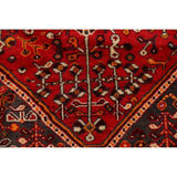 Vintage Tribal Geometric Lori Persian Area Rug Hand-Knotted Carpet - 5'3" x 7'11"