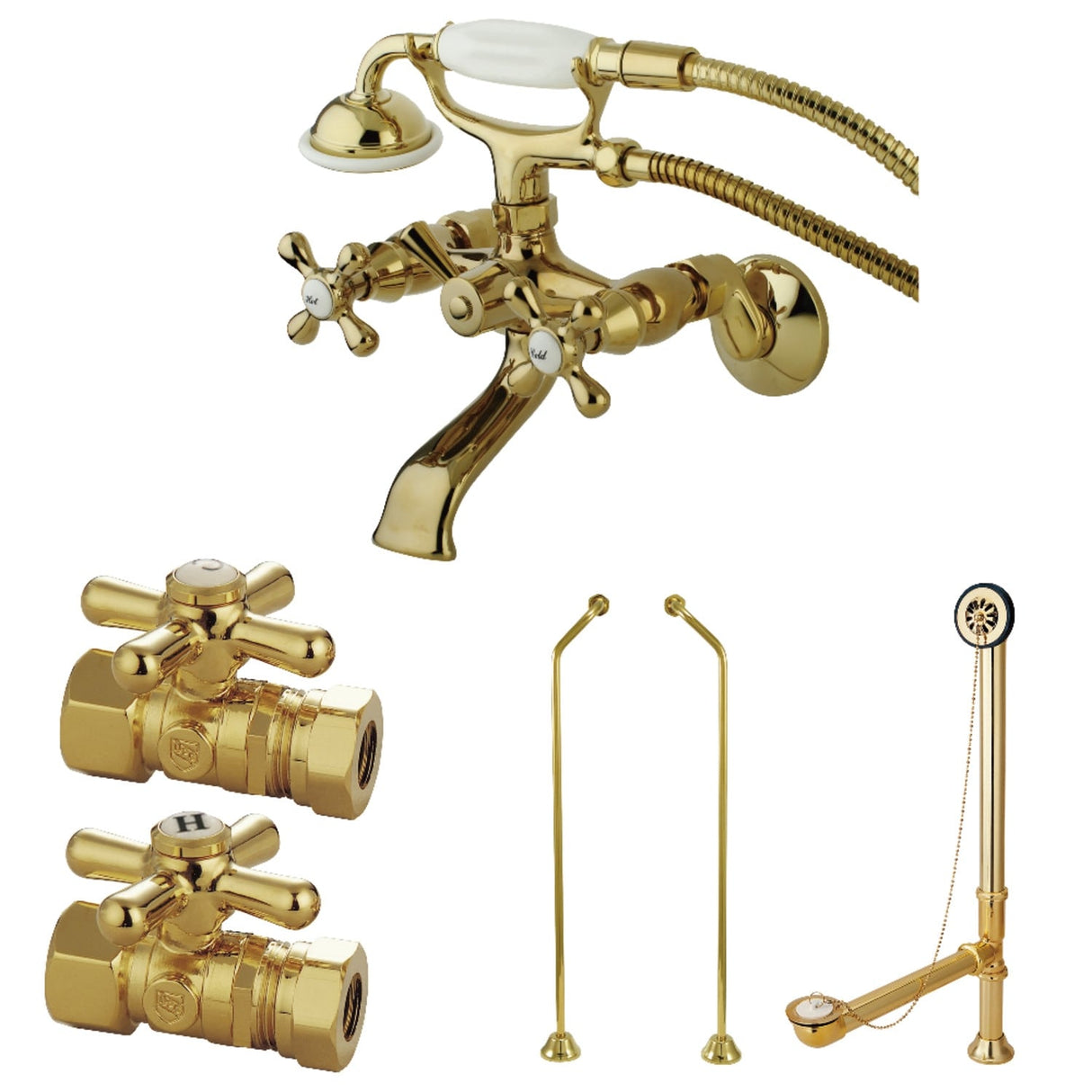 Kingston Brass Vintage Wall-mount Clawfoot Faucet Package