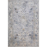 Vintage Zinnia Light Grey Blue Rug