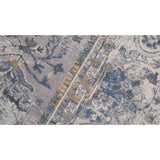Vintage Zinnia Light Grey Blue Rug
