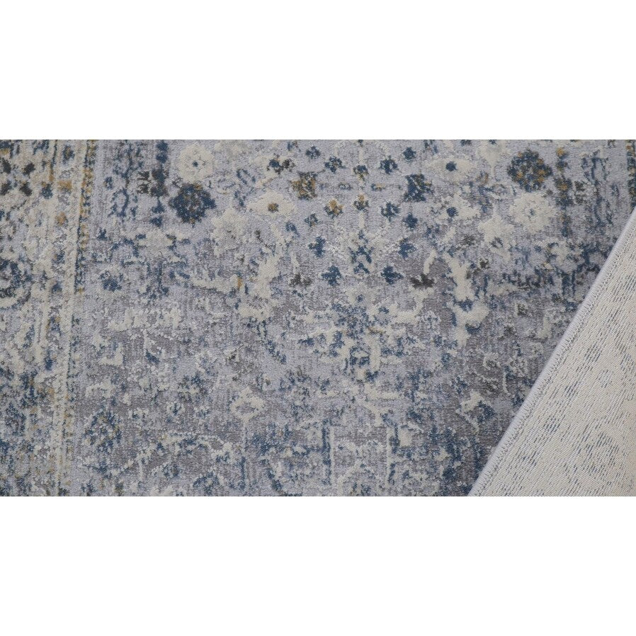 Vintage Zinnia Light Grey Blue Rug