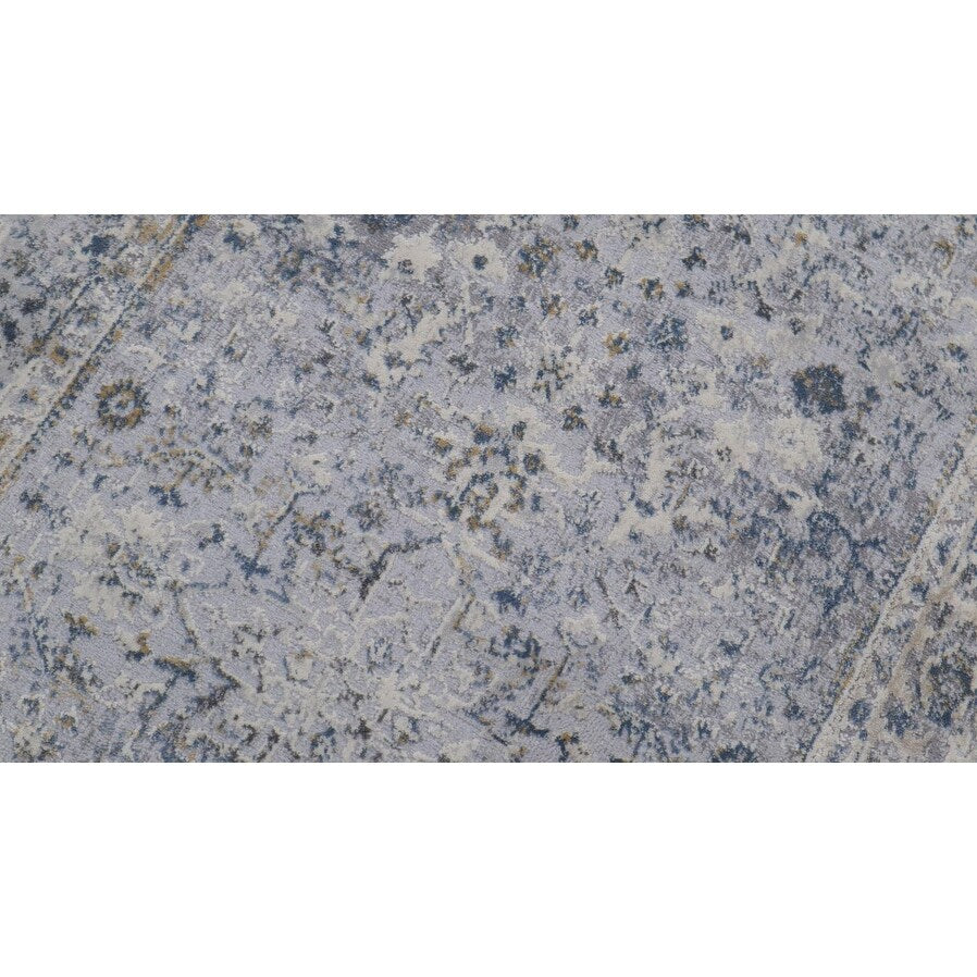 Vintage Zinnia Light Grey Blue Rug