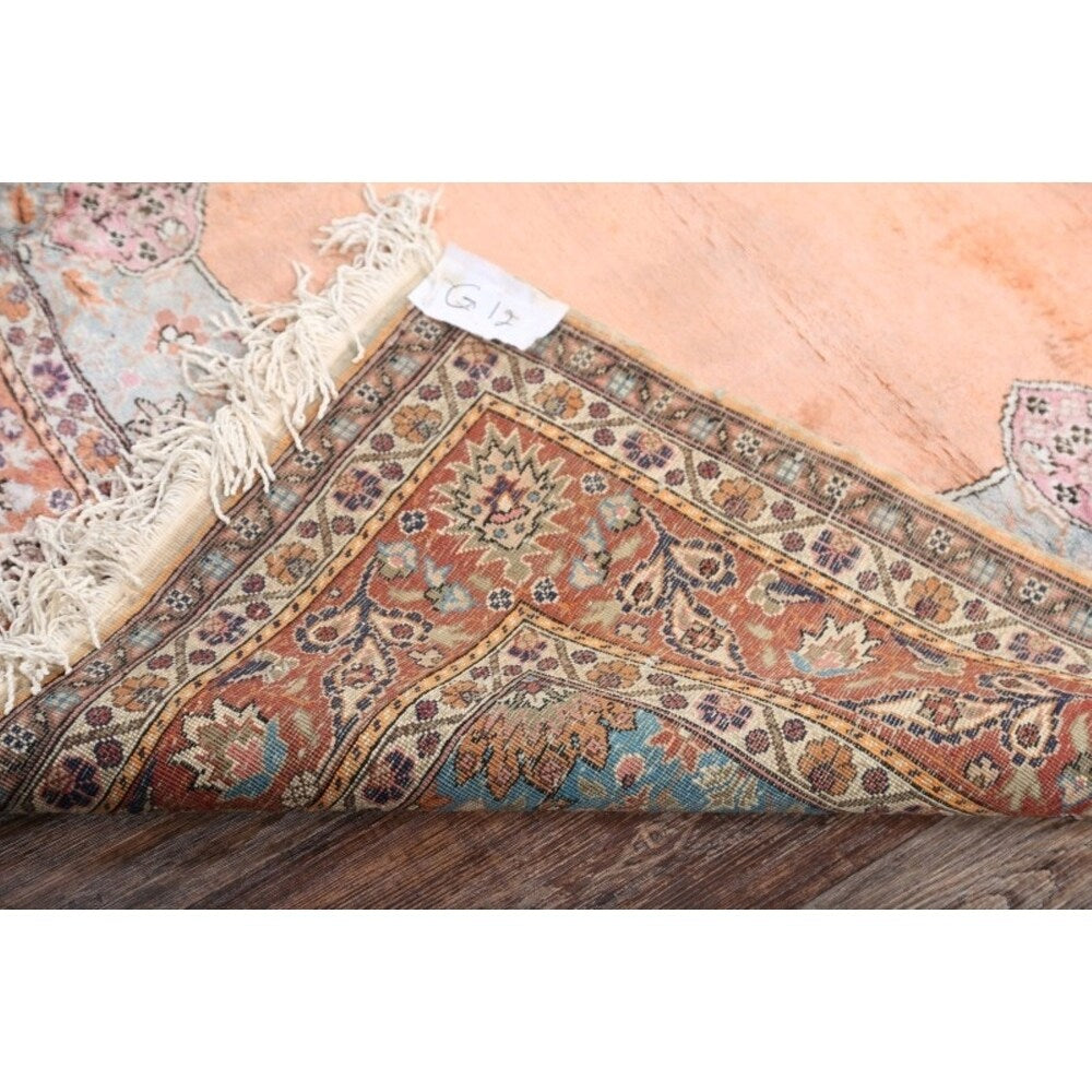 Vinttage Yahyali Turkish Oriental Geometric Hand Knotted Area Rug - 10' x 6'3"
