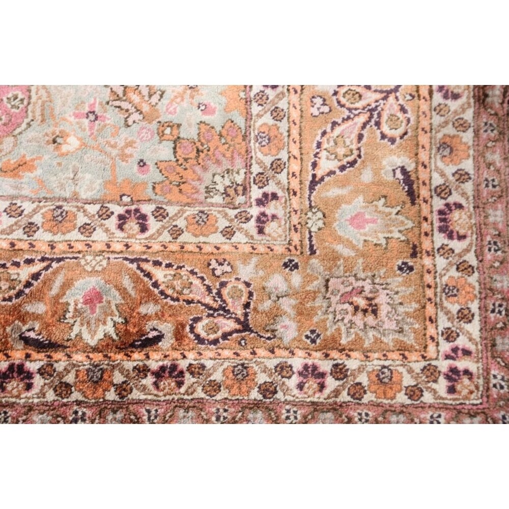 Vinttage Yahyali Turkish Oriental Geometric Hand Knotted Area Rug - 10' x 6'3"